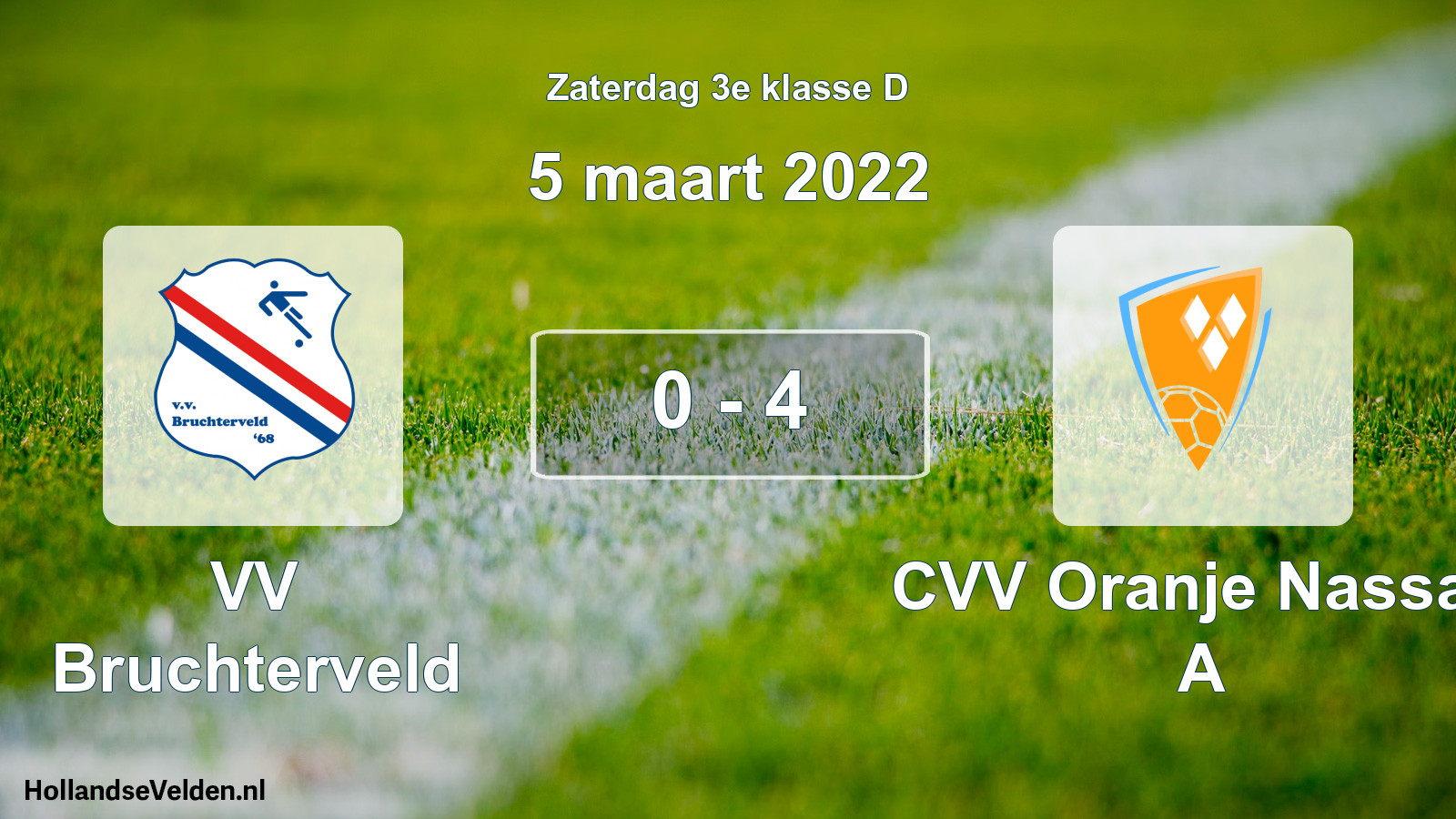 Total number of matches played: VV Bruchterveld - CVV Oranje Nassau A 0 - 4 (5 March 2022)