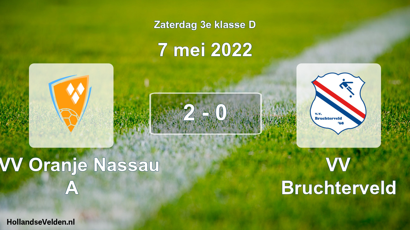 Total number of matches played: CVV Oranje Nassau A - VV Bruchterveld 2 - 0 (7 May 2022)