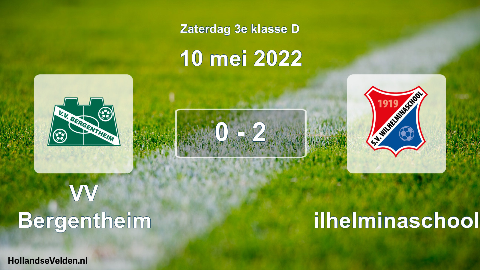 Total number of matches played: VV Bergentheim - Wilhelminaschool 0 - 2 (10 May 2022)