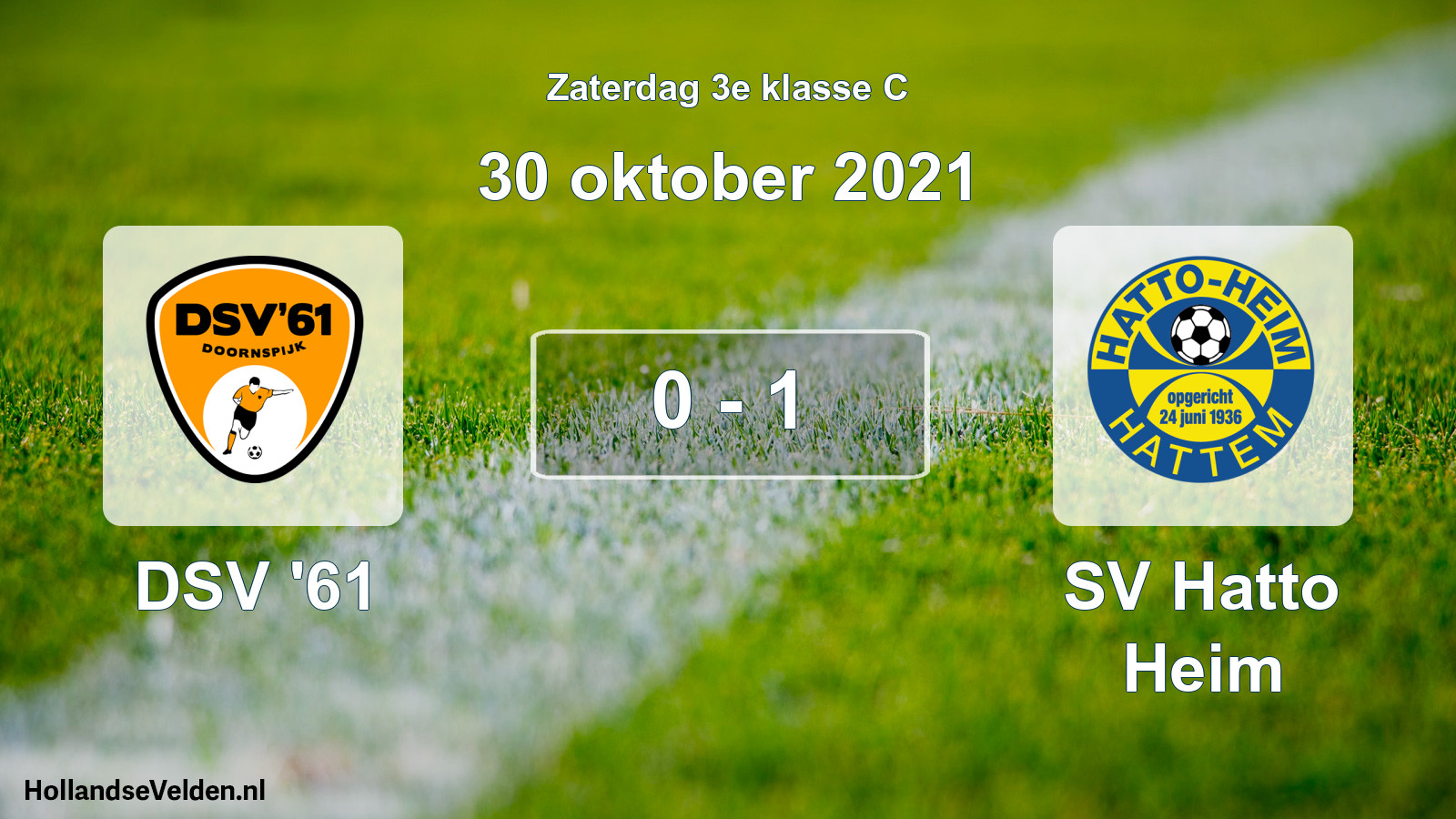 Total number of matches played: DSV '61 - SV Hatto Heim 0 - 1 (30 October 2021)