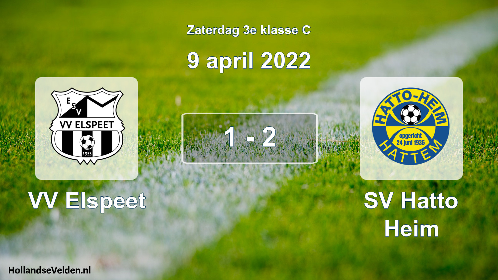 Total number of matches played: VV Elspeet - SV Hatto Heim 1 - 2 (9 April 2022)