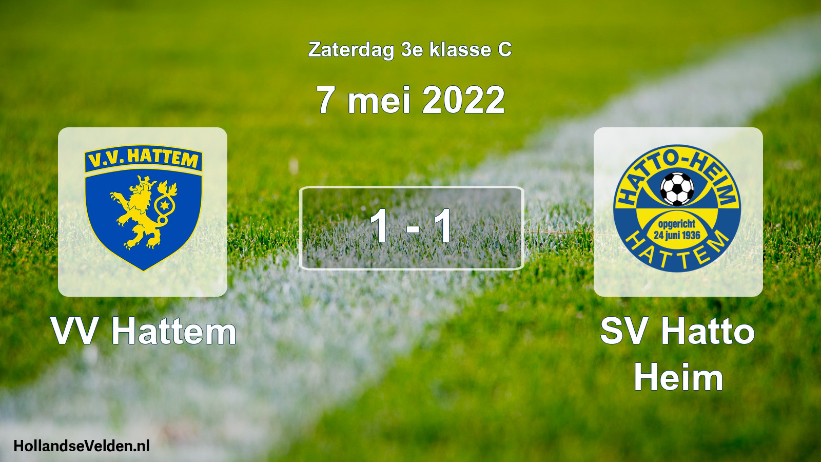 Total number of matches played: VV Hattem - SV Hatto Heim 1 - 1 (7 May 2022)