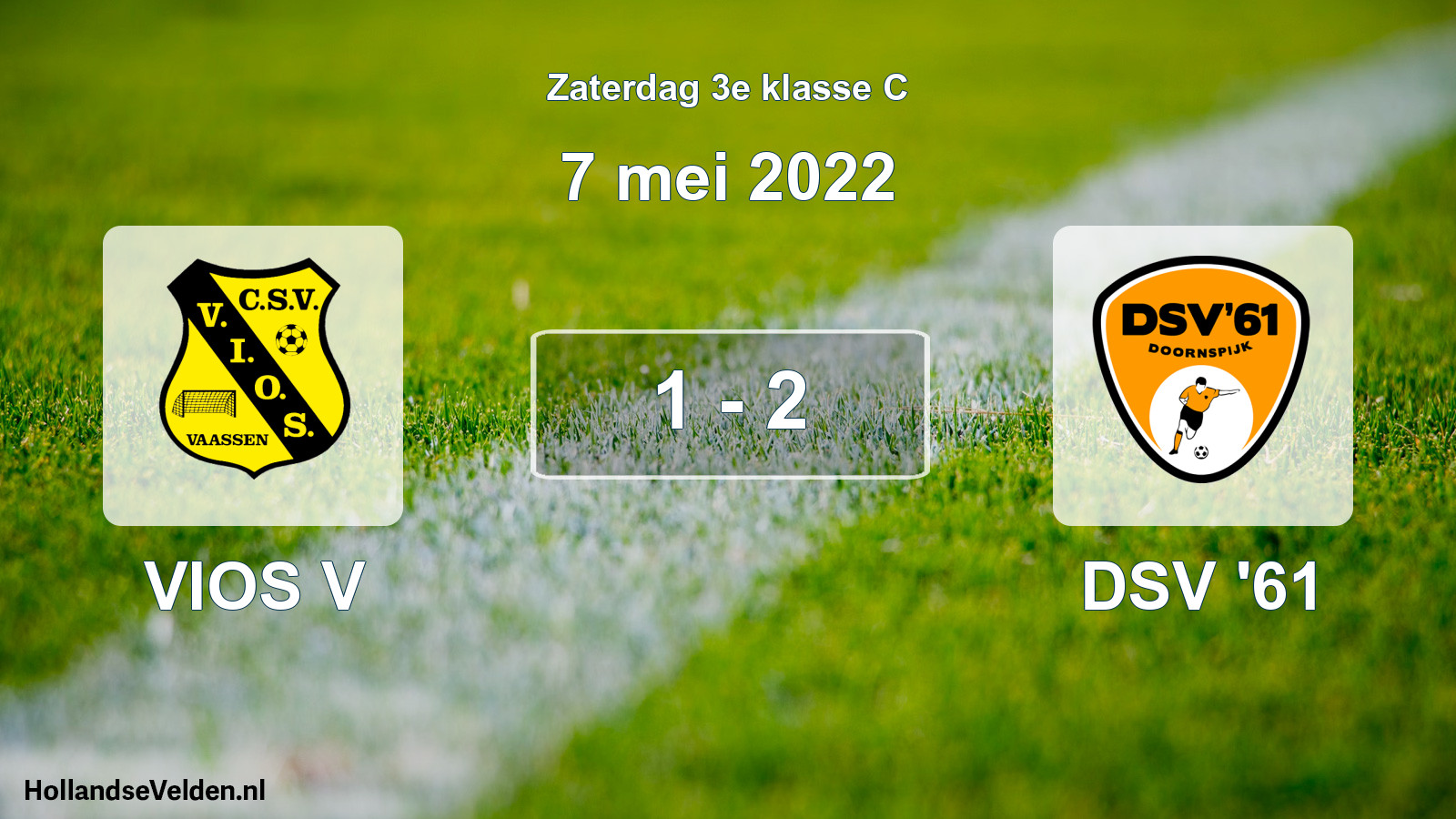 Total number of matches played: VIOS V - DSV '61 1 - 2 (7 May 2022)