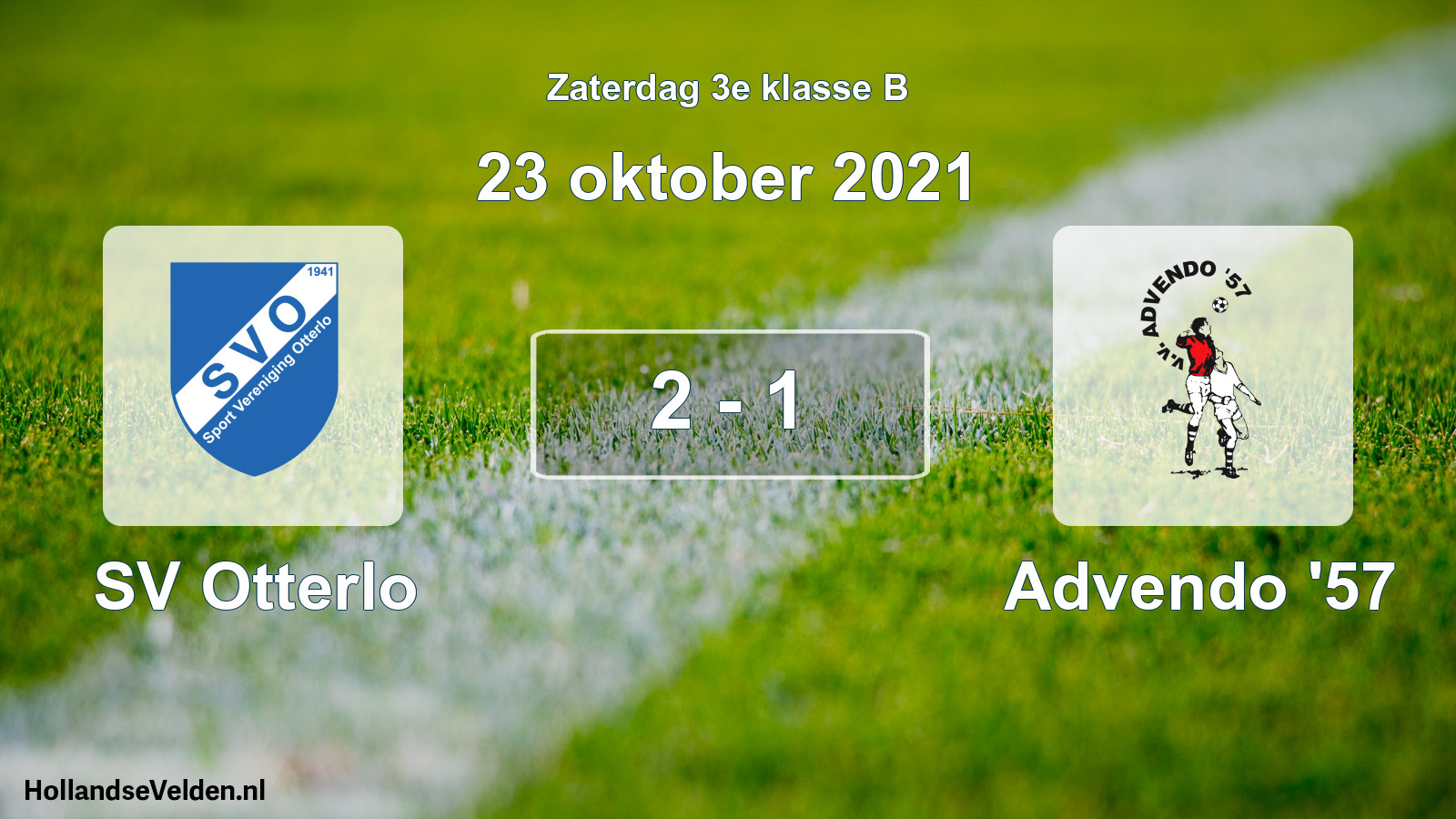 Total number of matches played: SV Otterlo - Advendo '57 2 - 1 (23 October 2021)