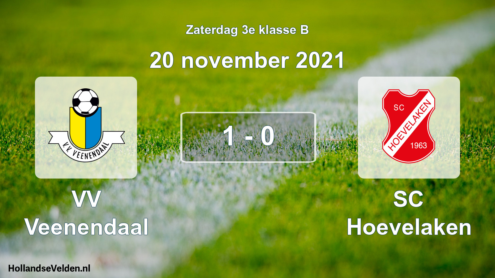 Total number of matches played: VV Veenendaal - SC Hoevelaken 1 - 0 (20 November 2021)