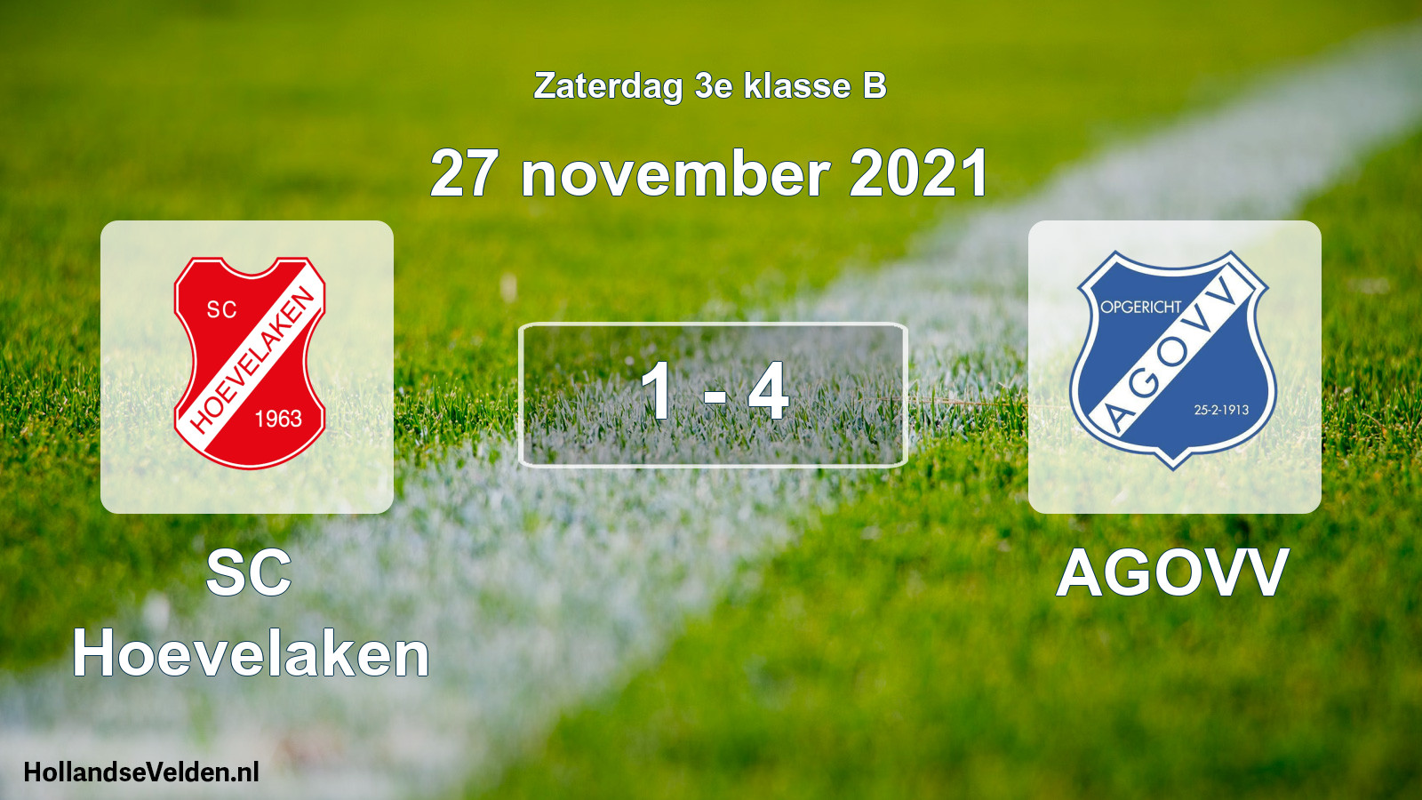 Total number of matches played: SC Hoevelaken - AGOVV 1 - 4 (27 November 2021)