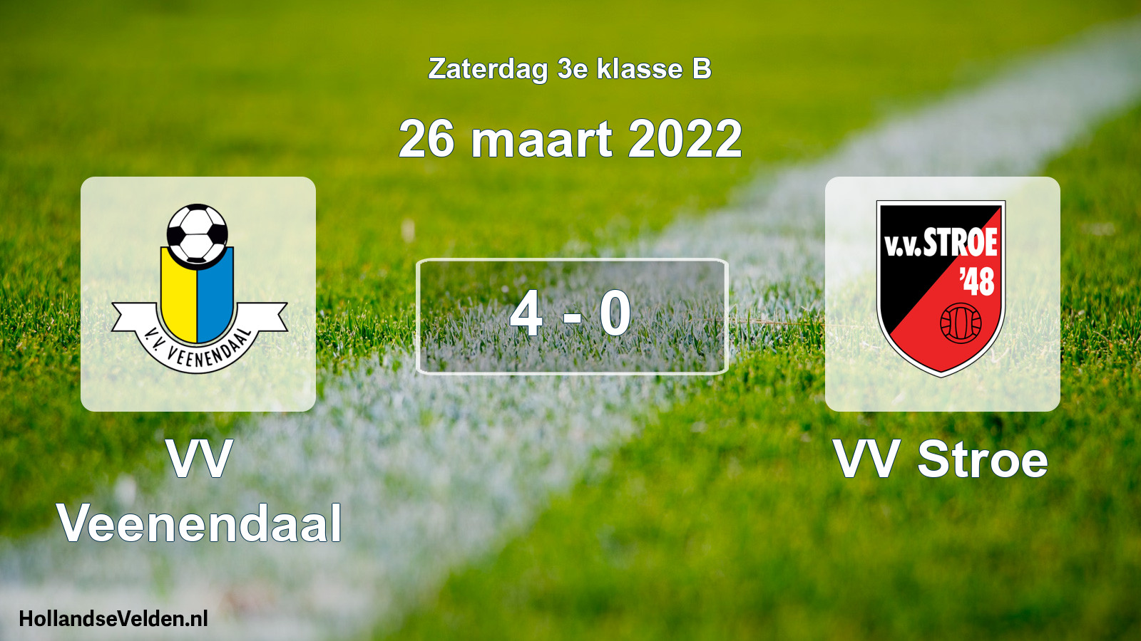Total number of matches played: VV Veenendaal - VV Stroe 4 - 0 (26 March 2022)