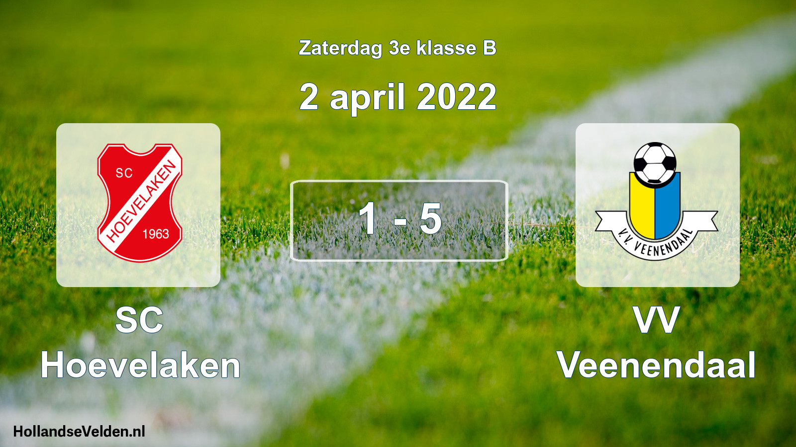 Total number of matches played: SC Hoevelaken - VV Veenendaal 1 - 5 (2 April 2022)