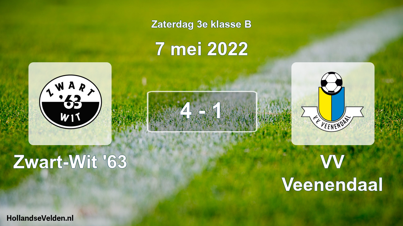Total number of matches played: Zwart-Wit '63 - VV Veenendaal 4 - 1 (7 May 2022)