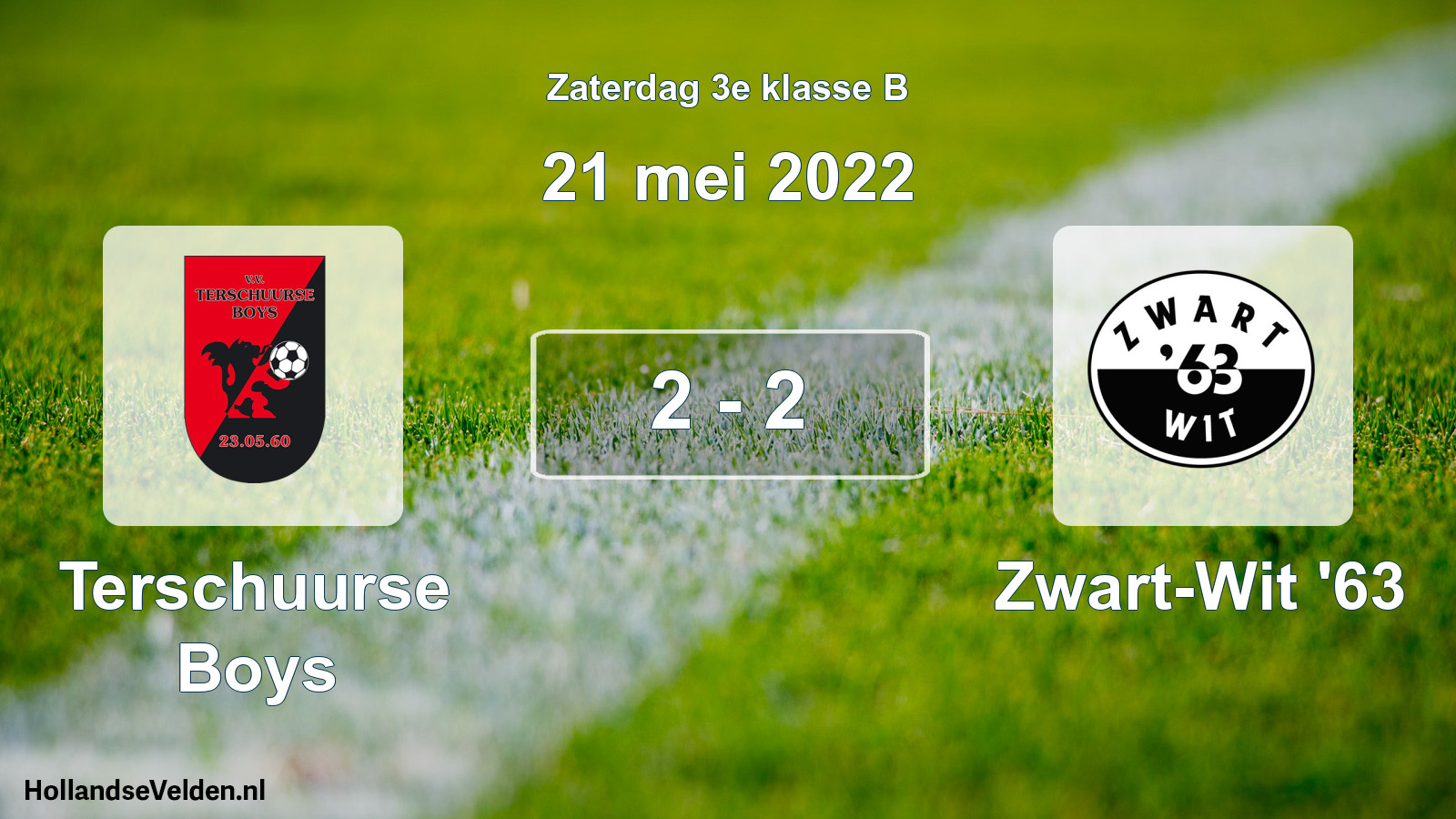 Total number of matches played: Terschuurse Boys - Zwart-Wit '63 2 - 2 (21 May 2022)