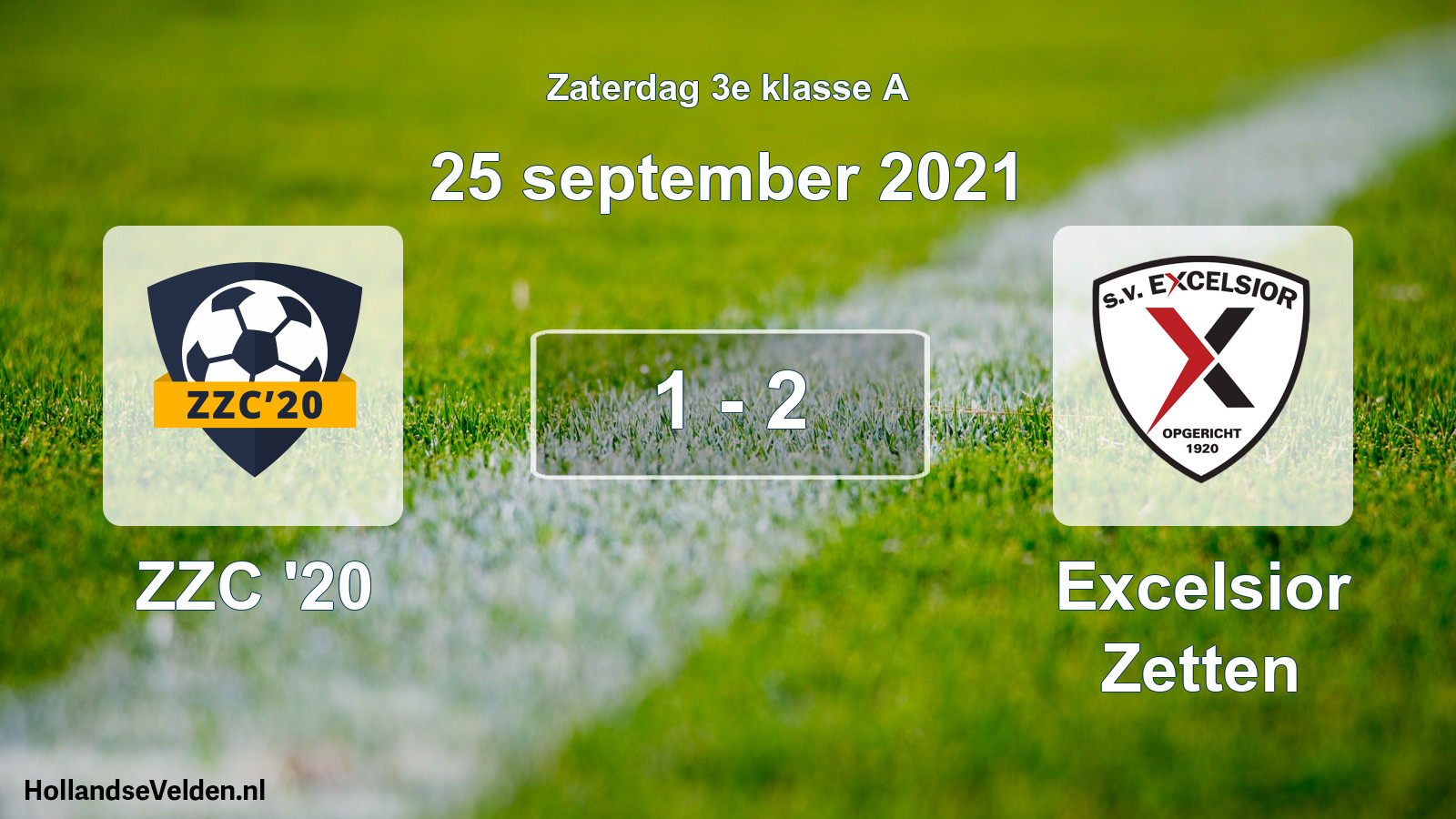 Total number of matches played: ZZC '20 - Excelsior Zetten 1 - 2 (25 September 2021)