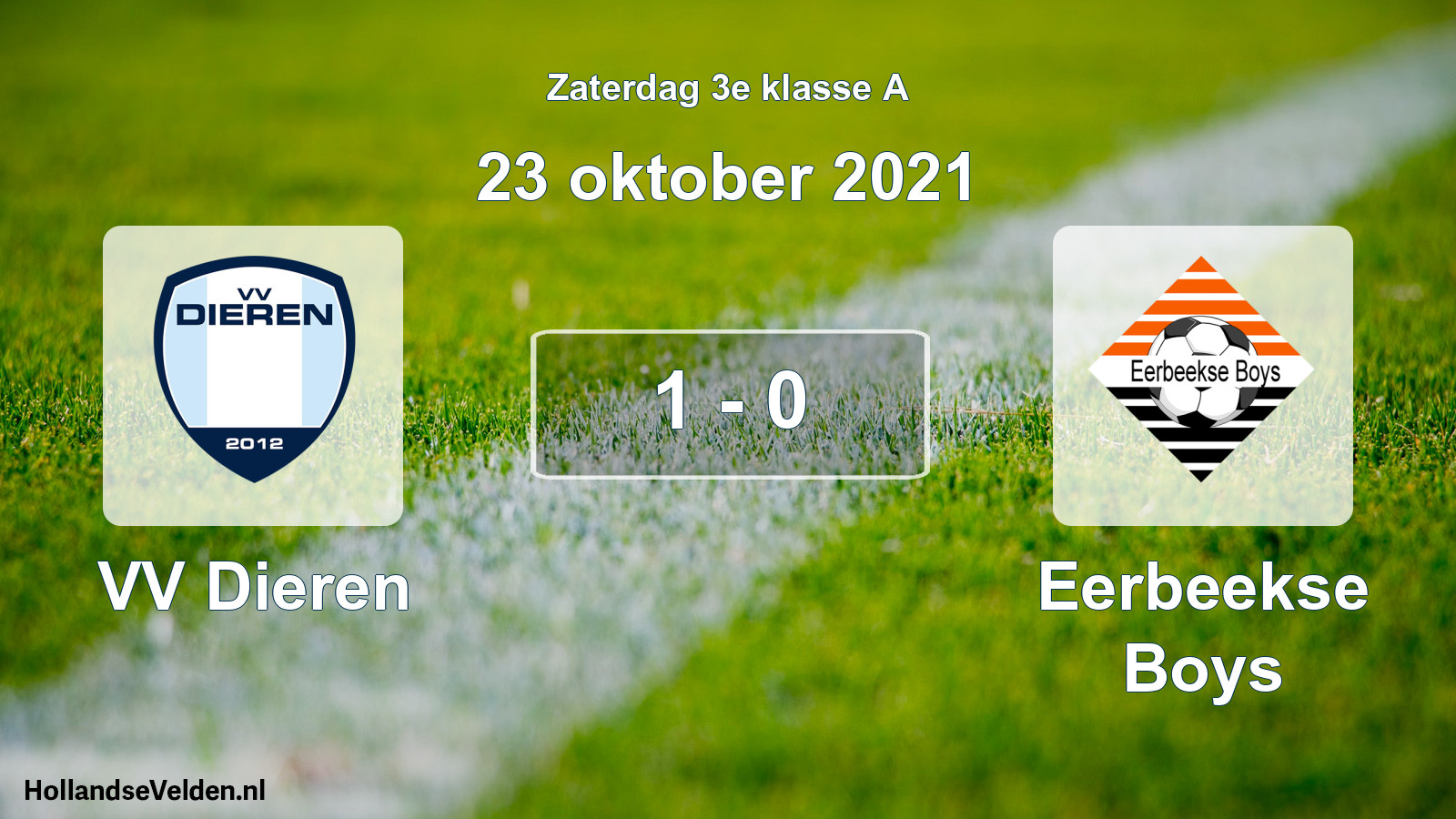 Total number of matches played: VV Dieren - Eerbeekse Boys 1 - 0 (23 October 2021)