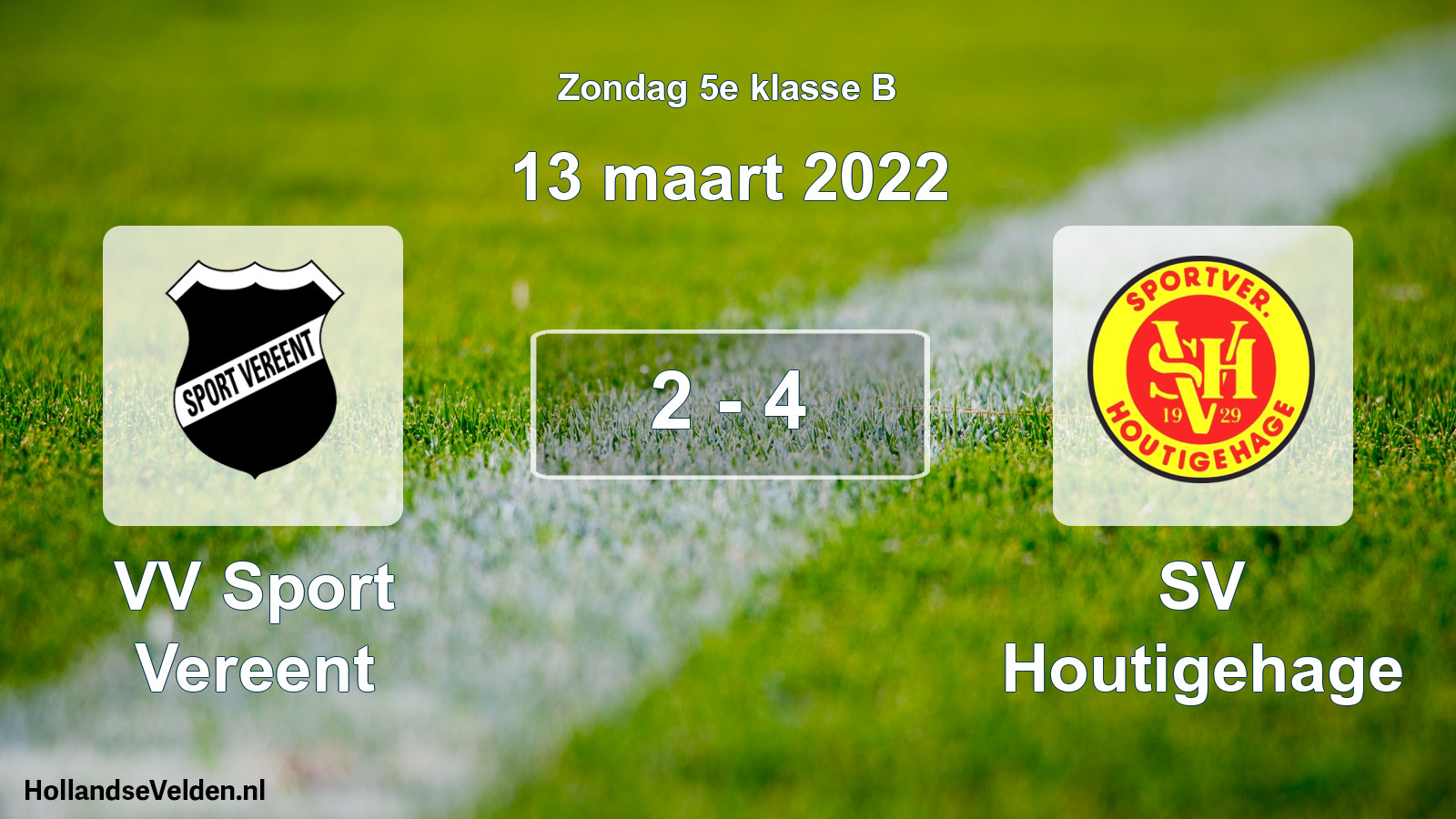 Total number of matches played: VV Sport Vereent - SV Houtigehage 2 - 4 (13 March 2022)