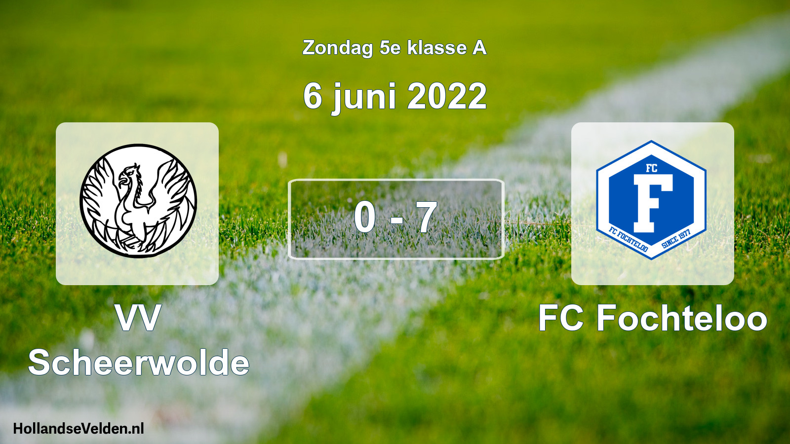 Total number of matches played: VV Scheerwolde - FC Fochteloo 0 - 7 (6 June 2022)