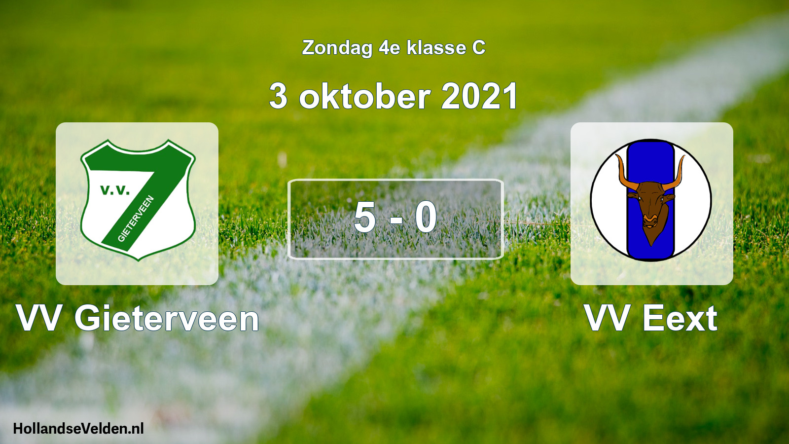 Total number of matches played: VV Gieterveen - VV Eext 5 - 0 (3 October 2021)