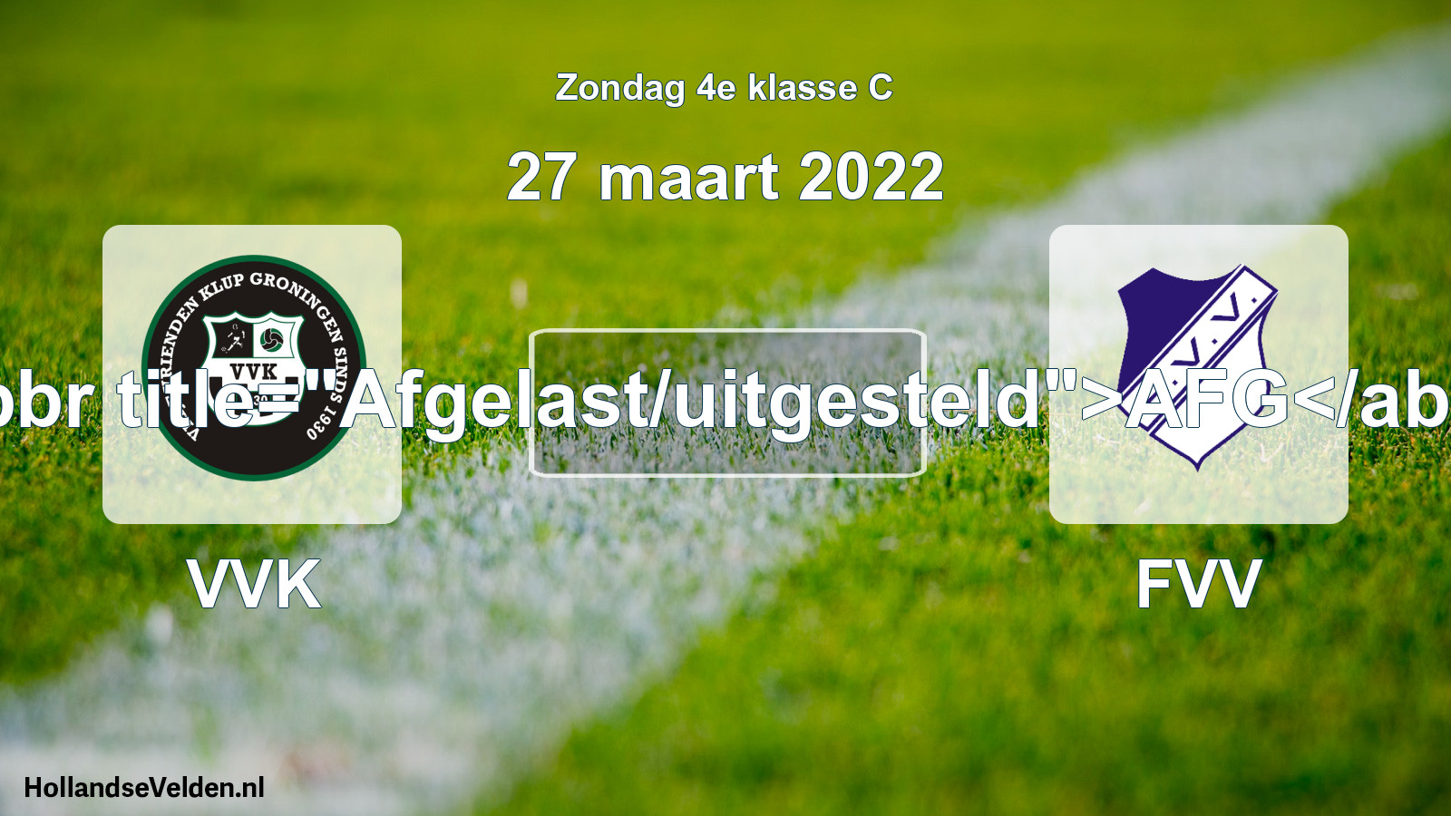 Scheduled Match: VVK - FVV (27 March 2022)