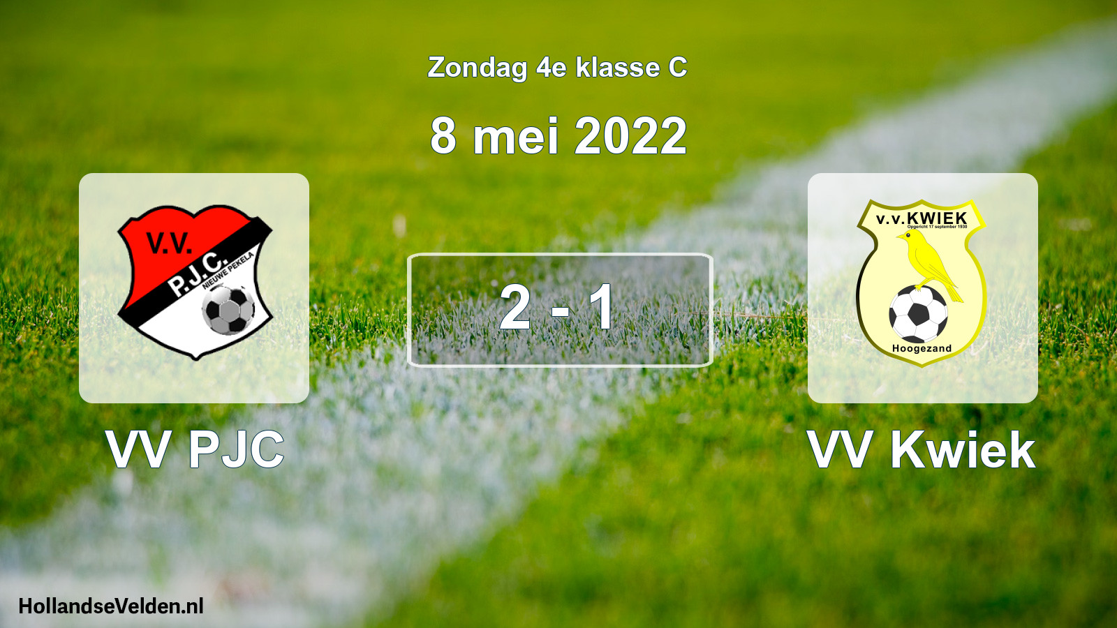 Total number of matches played: VV PJC - VV Kwiek 2 - 1 (8 May 2022)