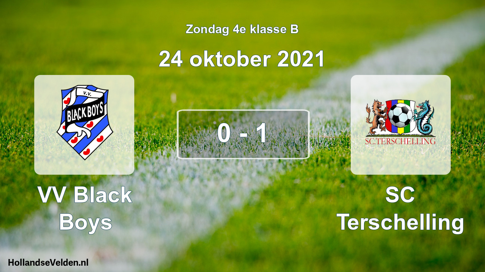 Total number of matches played: VV Black Boys - SC Terschelling 0 - 1 (24 October 2021)
