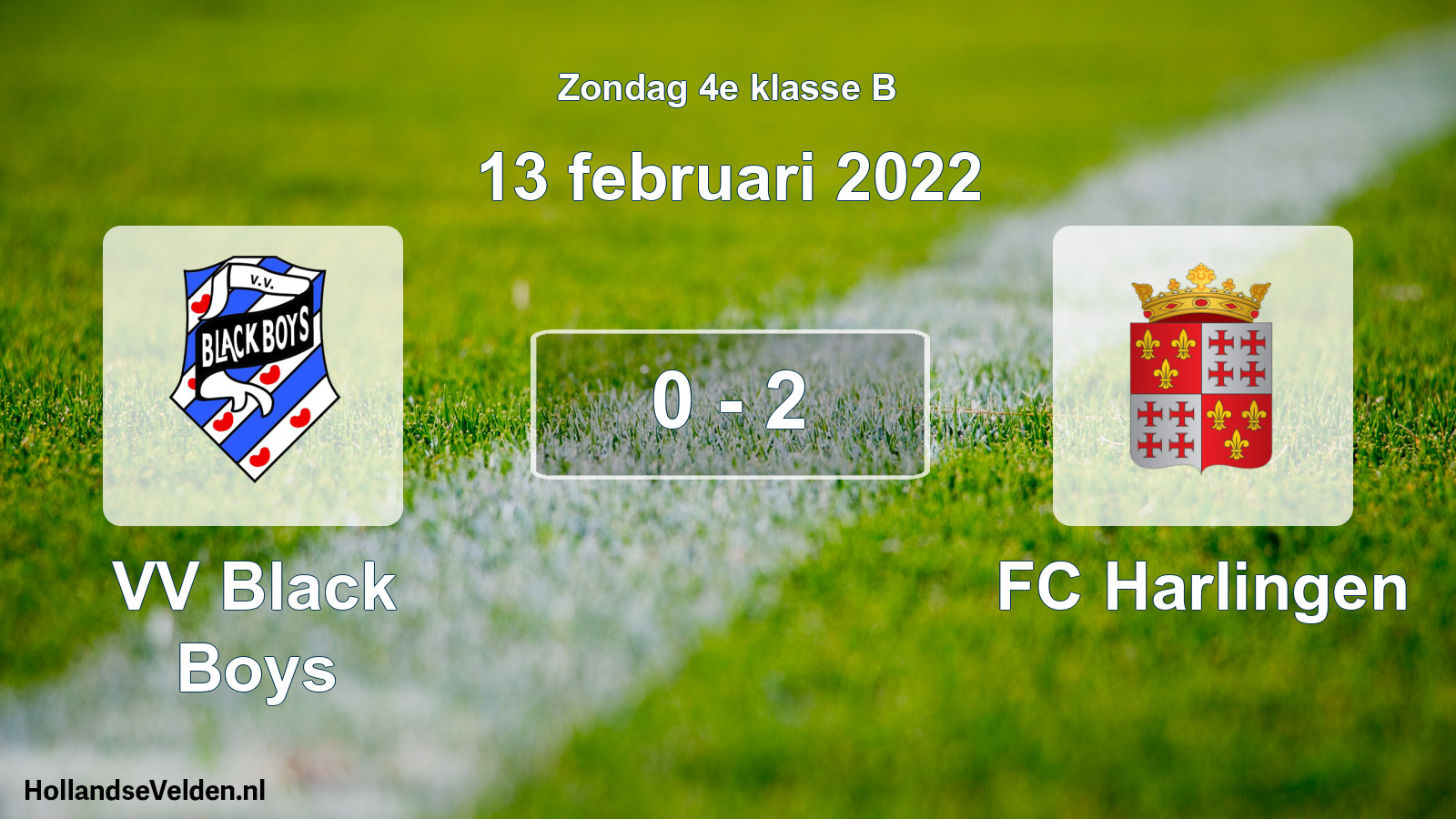 Total number of matches played: VV Black Boys - FC Harlingen 0 - 2 (13 February 2022)
