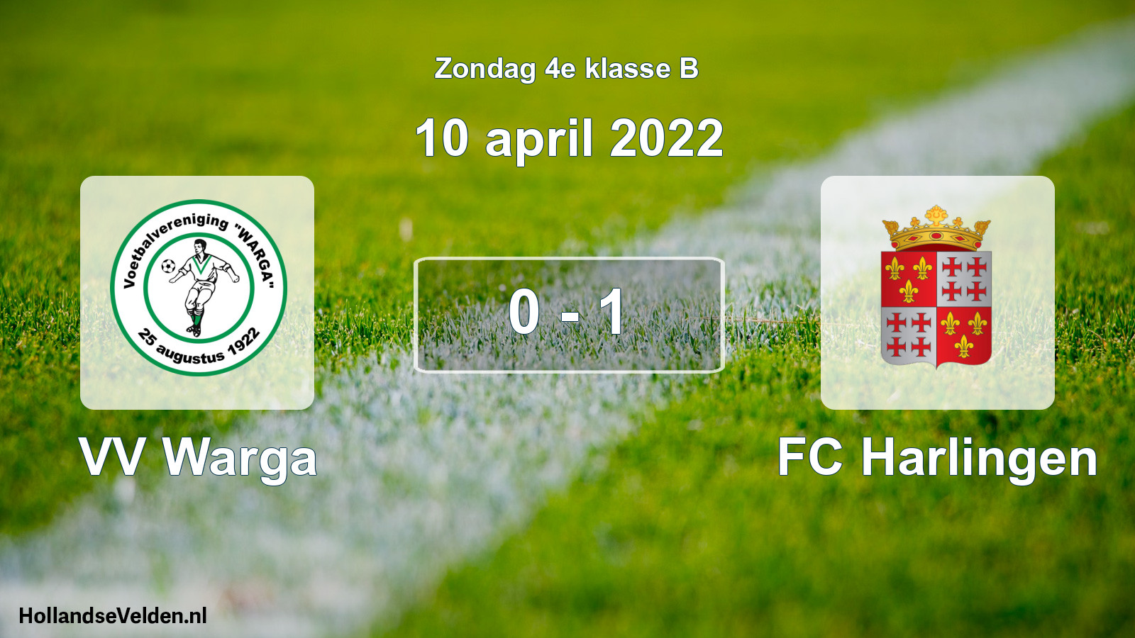 Total number of matches played: VV Warga - FC Harlingen 0 - 1 (10 April 2022)