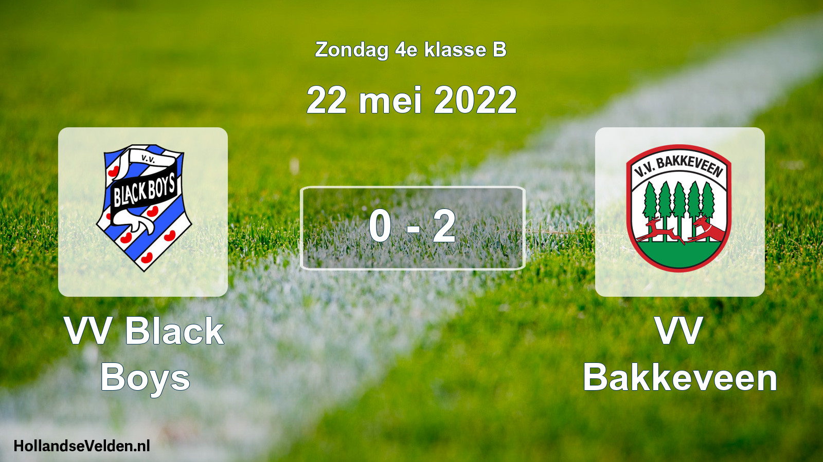 Total number of matches played: VV Black Boys - VV Bakkeveen 0 - 2 (22 May 2022)
