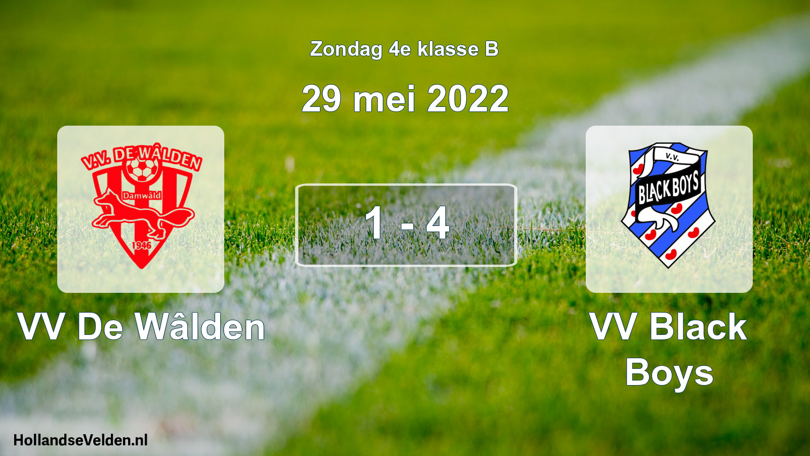 Total number of matches played: VV De Wâlden - VV Black Boys 1 - 4 (29 May 2022)