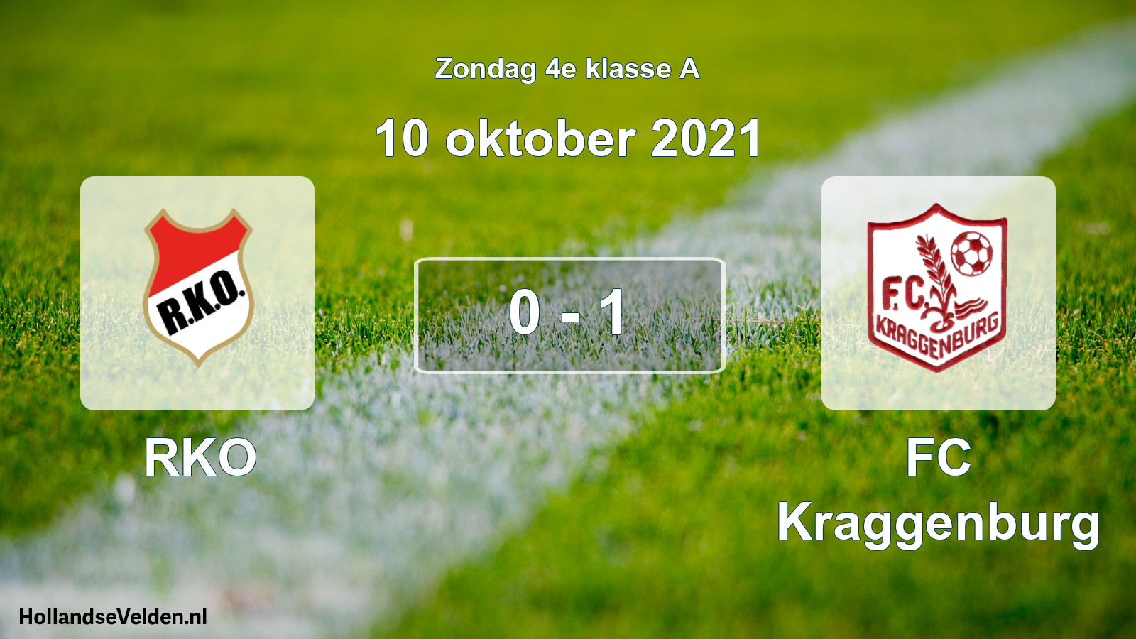 Total number of matches played: RKO - FC Kraggenburg 0 - 1 (10 October 2021)