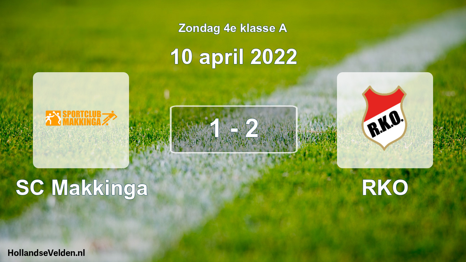 Total number of matches played: SC Makkinga - RKO 1 - 2 (10 April 2022)