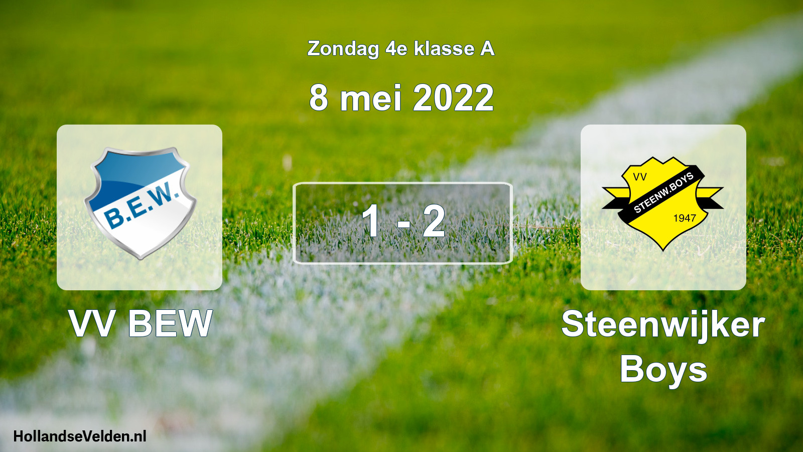 Total number of matches played: VV BEW - Steenwijker Boys 1 - 2 (8 May 2022)