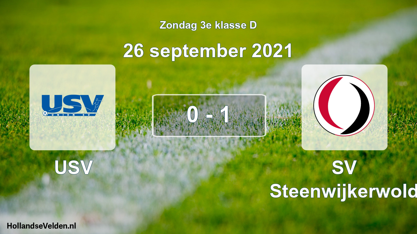 Total number of matches played: USV - SV Steenwijkerwold 0 - 1 (26 September 2021)