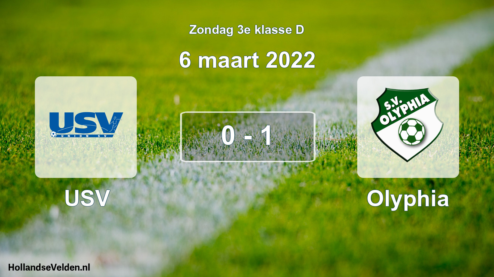 Total number of matches played: USV - Olyphia 0 - 1 (6 March 2022)