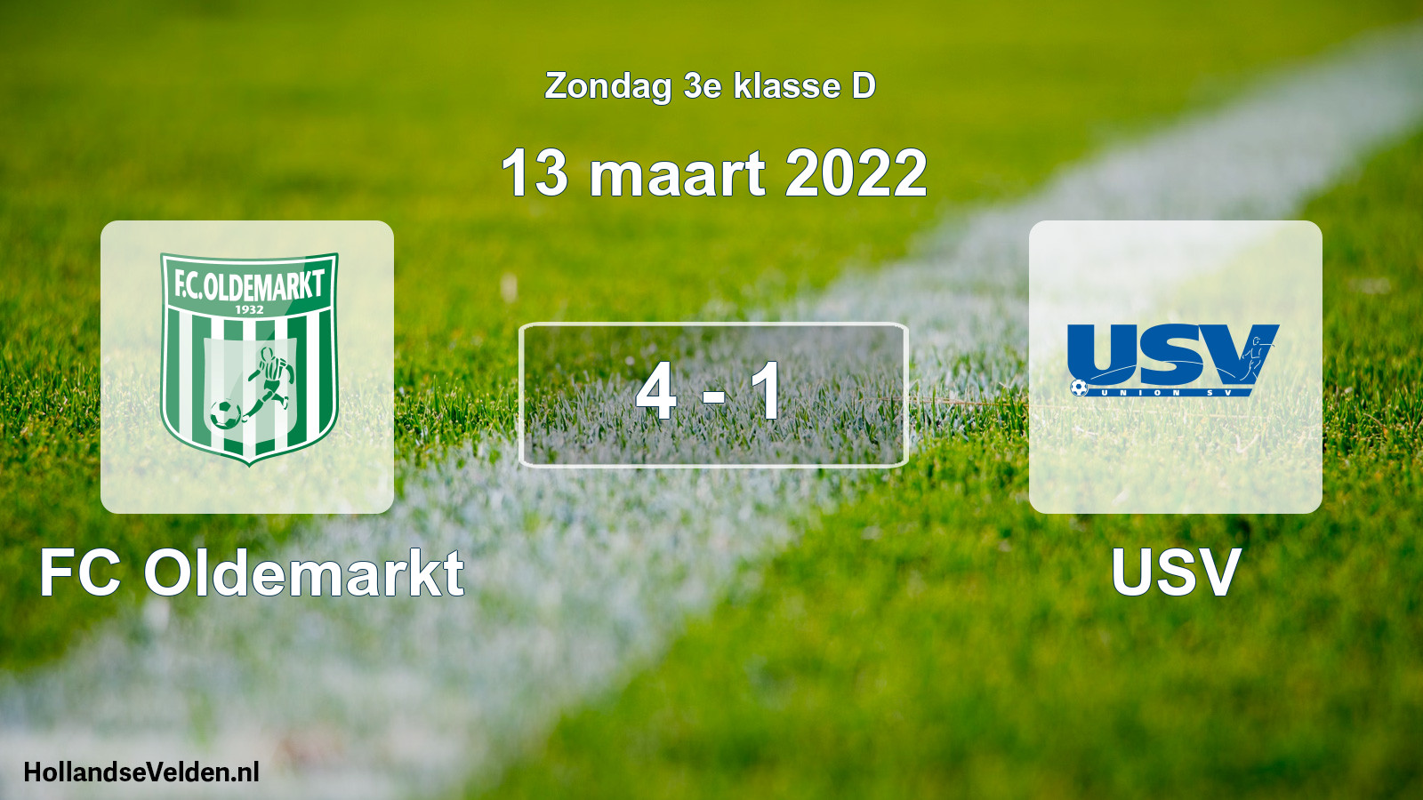 Total number of matches played: FC Oldemarkt - USV 4 - 1 (13 March 2022)