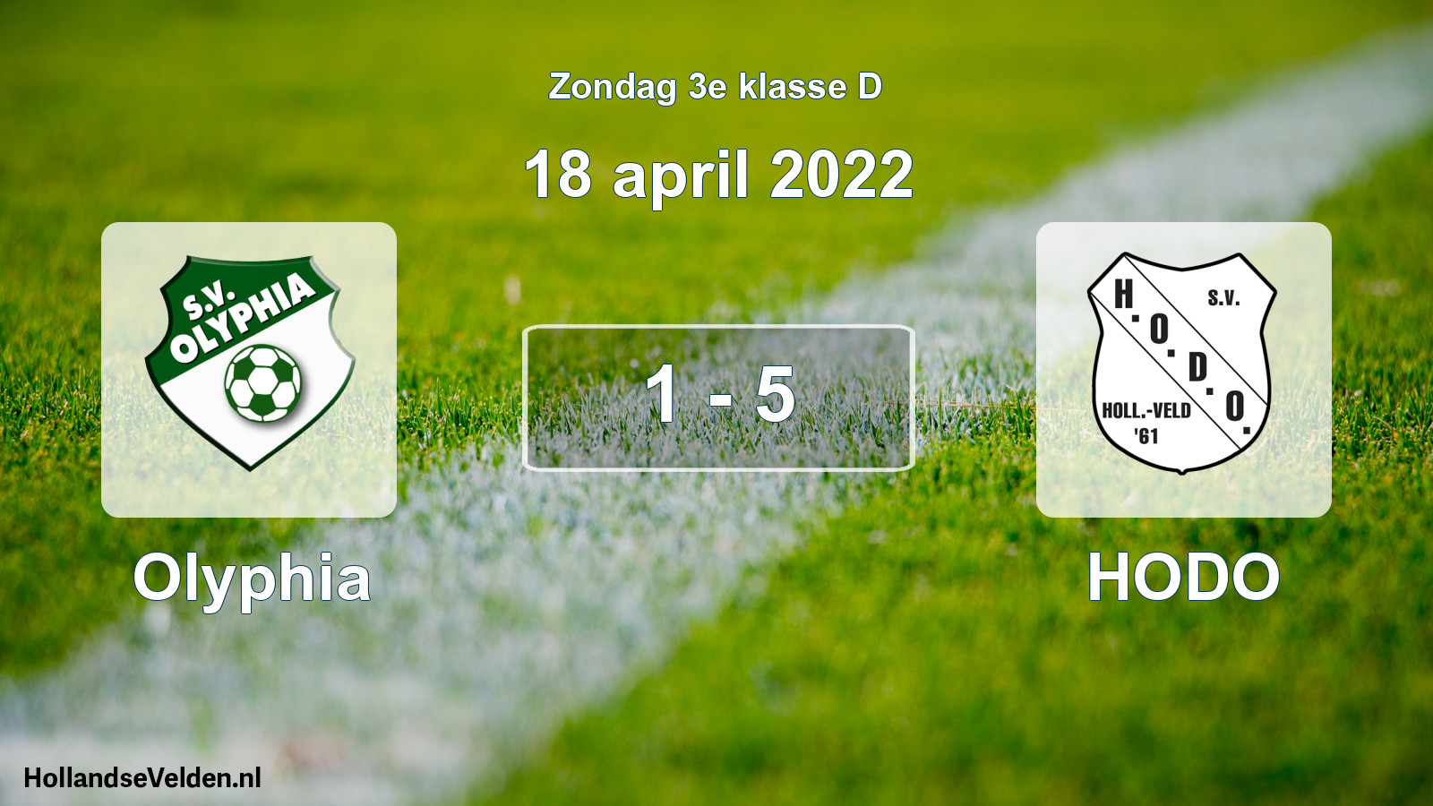 Total number of matches played: Olyphia - HODO 1 - 5 (18 April 2022)
