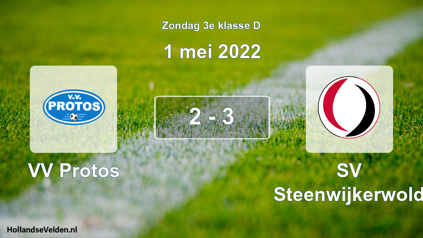 Total number of matches played: VV Protos - SV Steenwijkerwold 2 - 3 (1 May 2022)