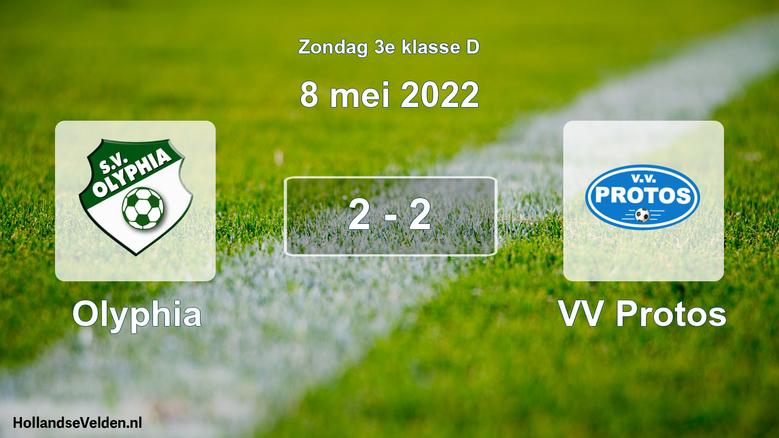 Total number of matches played: Olyphia - VV Protos 2 - 2 (8 May 2022)