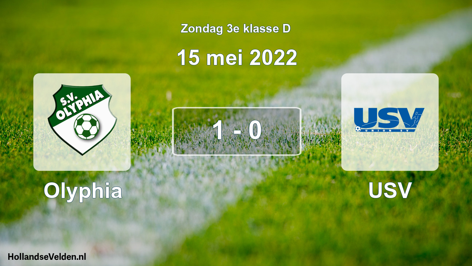 Total number of matches played: Olyphia - USV 1 - 0 (15 May 2022)