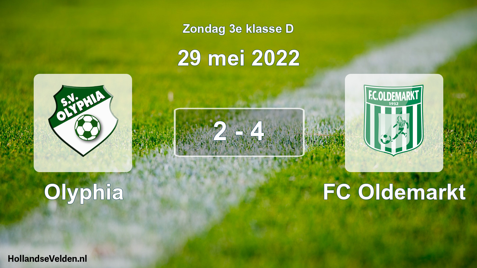 Total number of matches played: Olyphia - FC Oldemarkt 2 - 4 (29 May 2022)