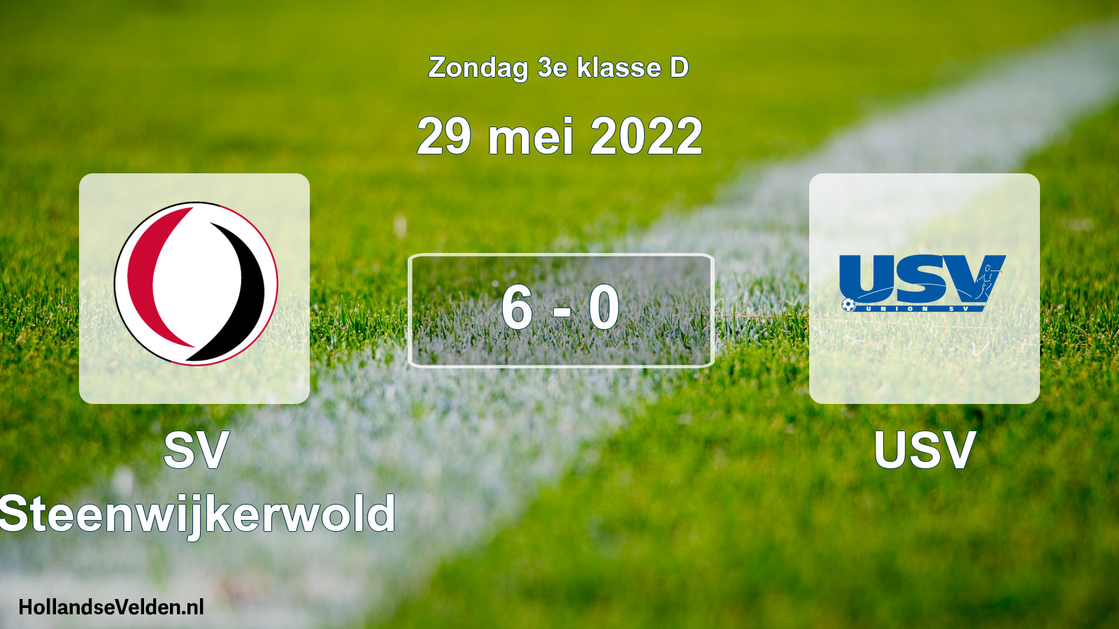 Total number of matches played: SV Steenwijkerwold - USV 6 - 0 (29 May 2022)