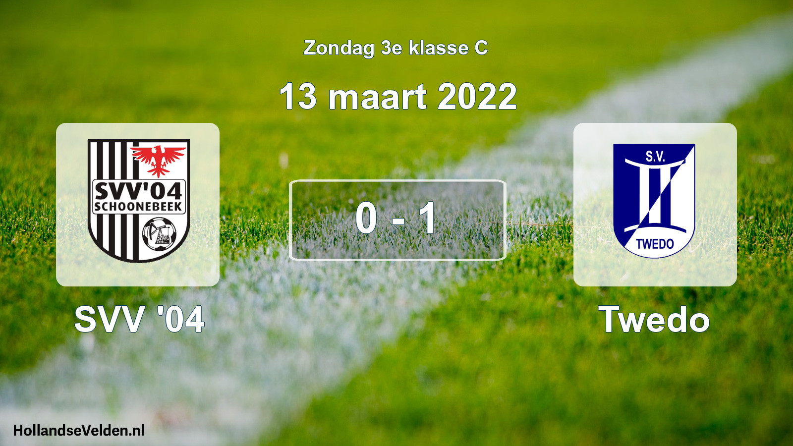 Total number of matches played: SVV '04 - Twedo 0 - 1 (13 March 2022)