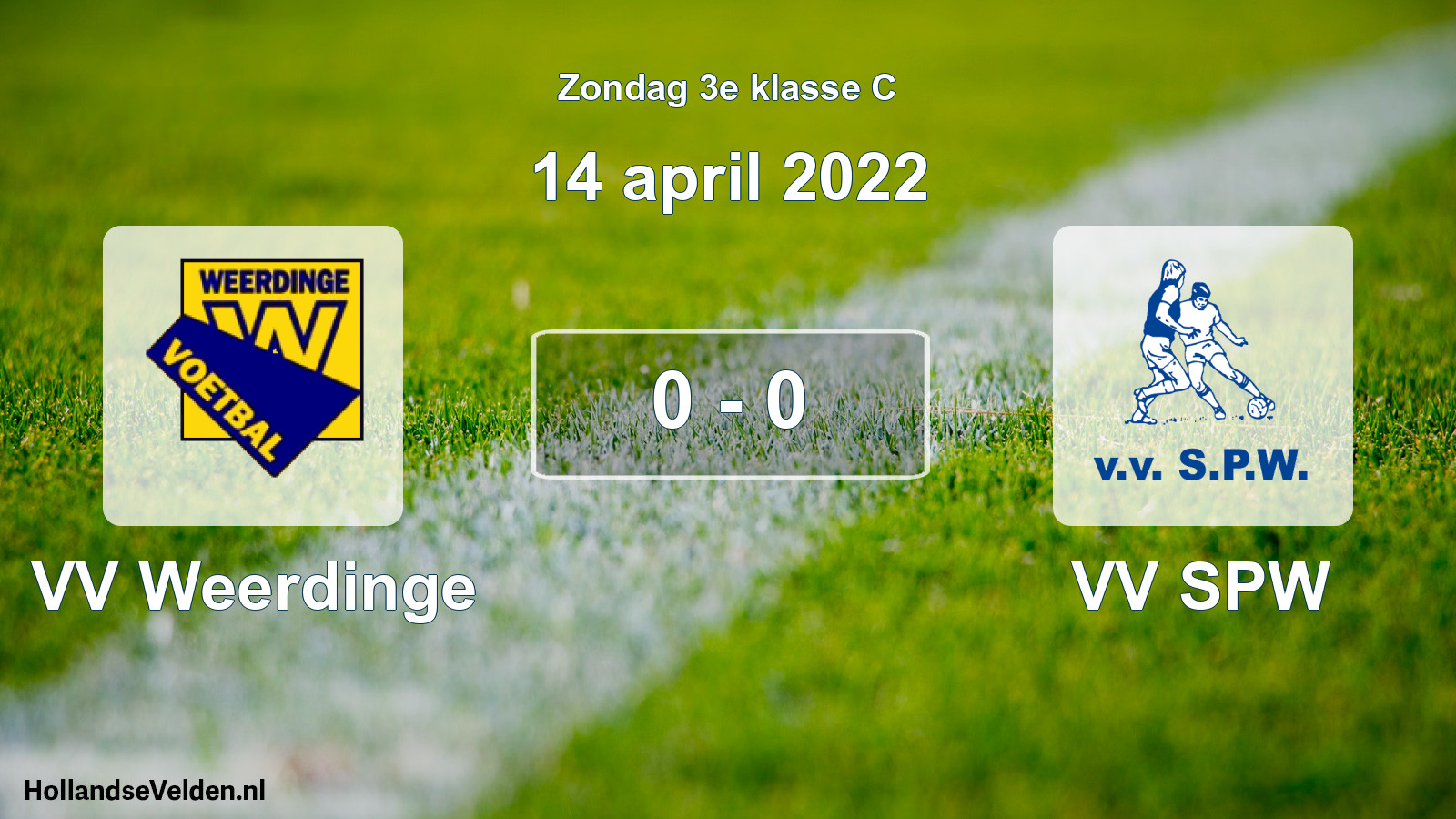Total number of matches played: VV Weerdinge - VV SPW 0 - 0 (14 April 2022)