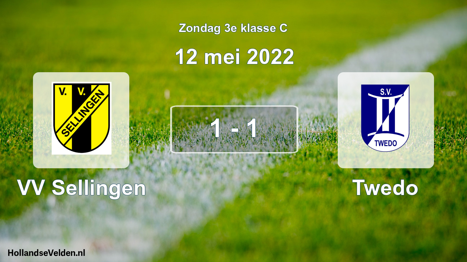 Total number of matches played: VV Sellingen - Twedo 1 - 1 (12 May 2022)