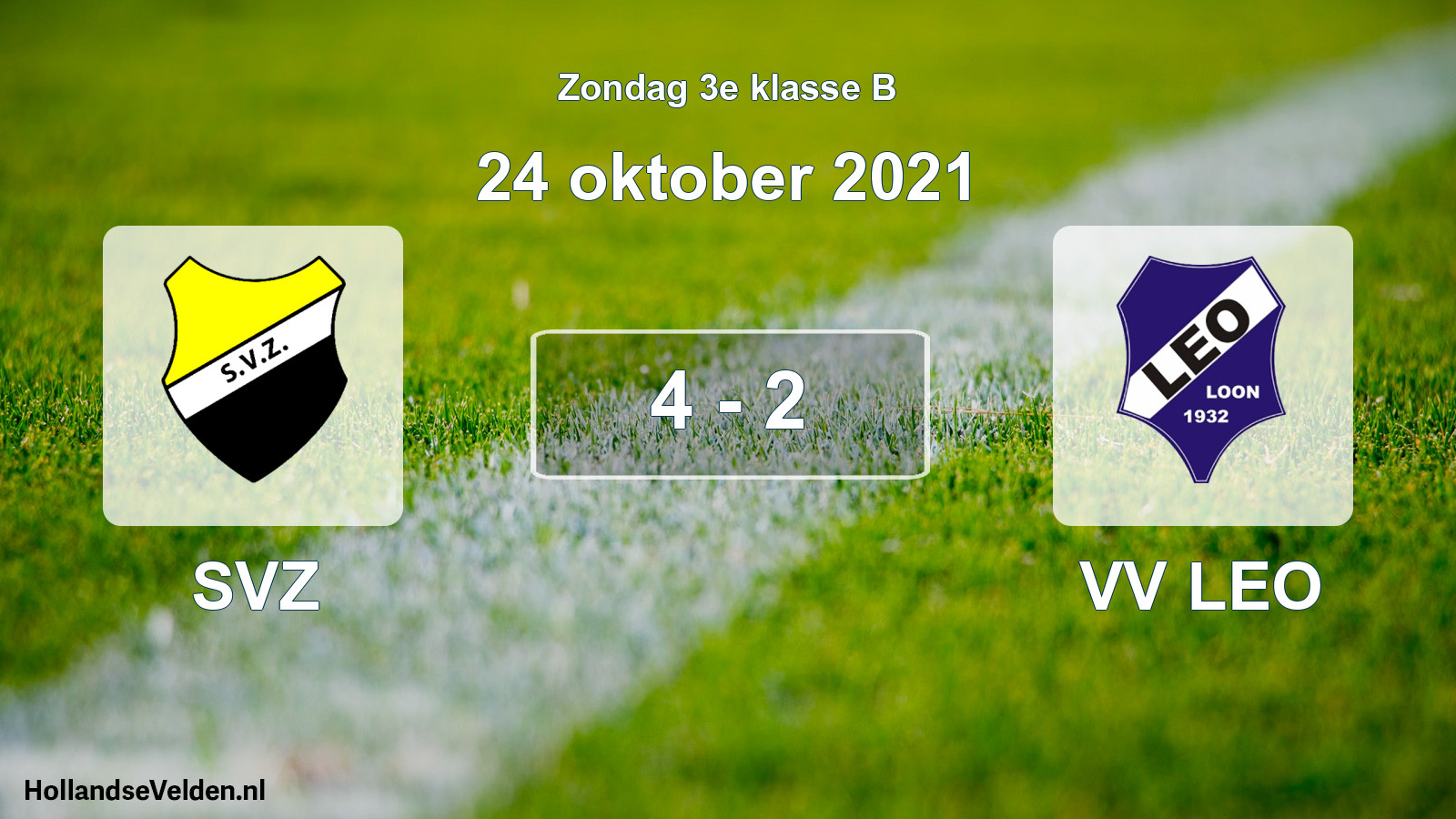 Total number of matches played: SVZ - VV LEO 4 - 2 (24 October 2021)