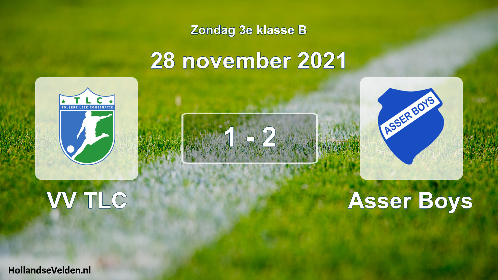 Total number of matches played: VV TLC - Asser Boys 1 - 2 (28 November 2021)