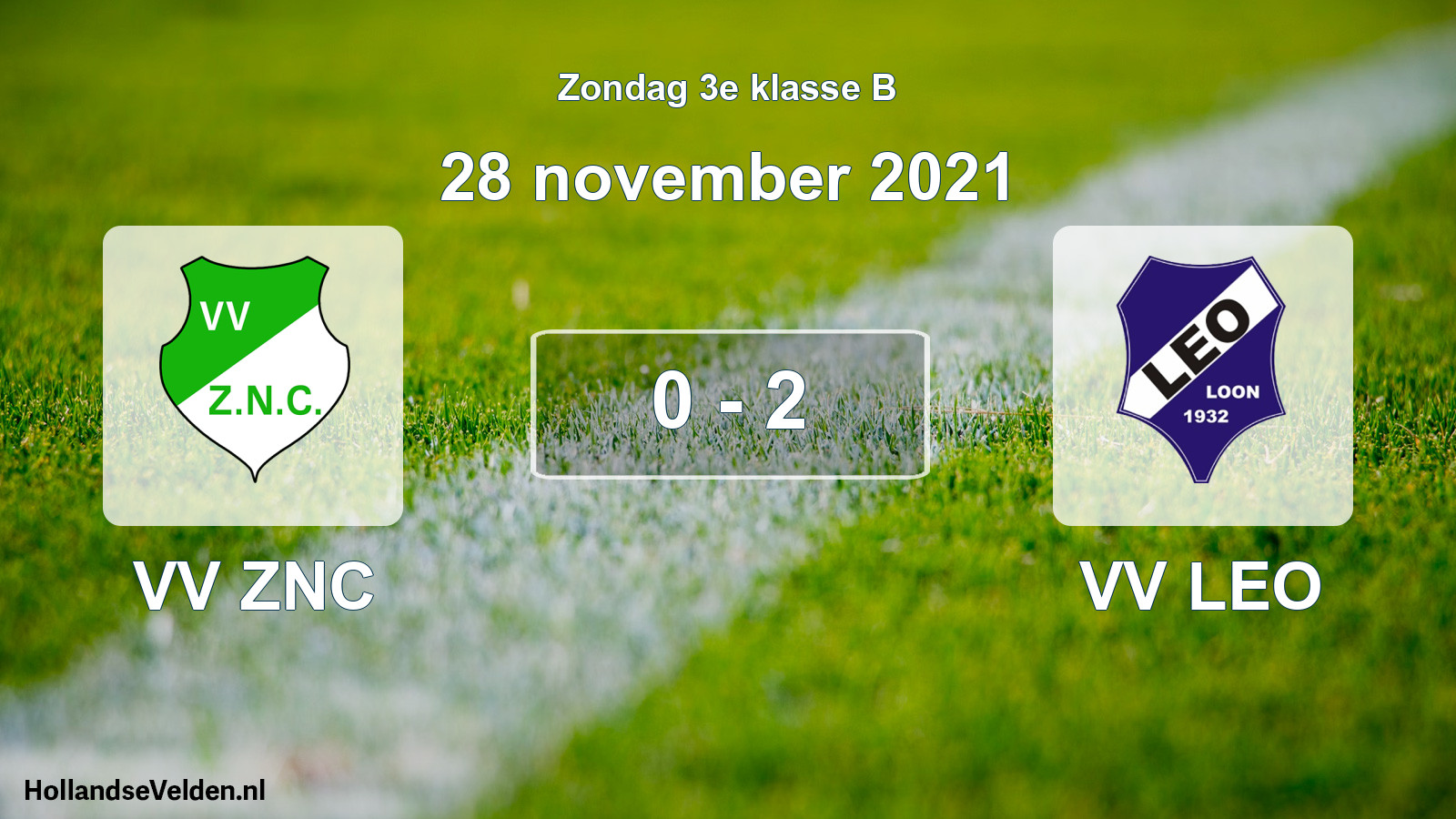 Total number of matches played: VV ZNC - VV LEO 0 - 2 (28 November 2021)