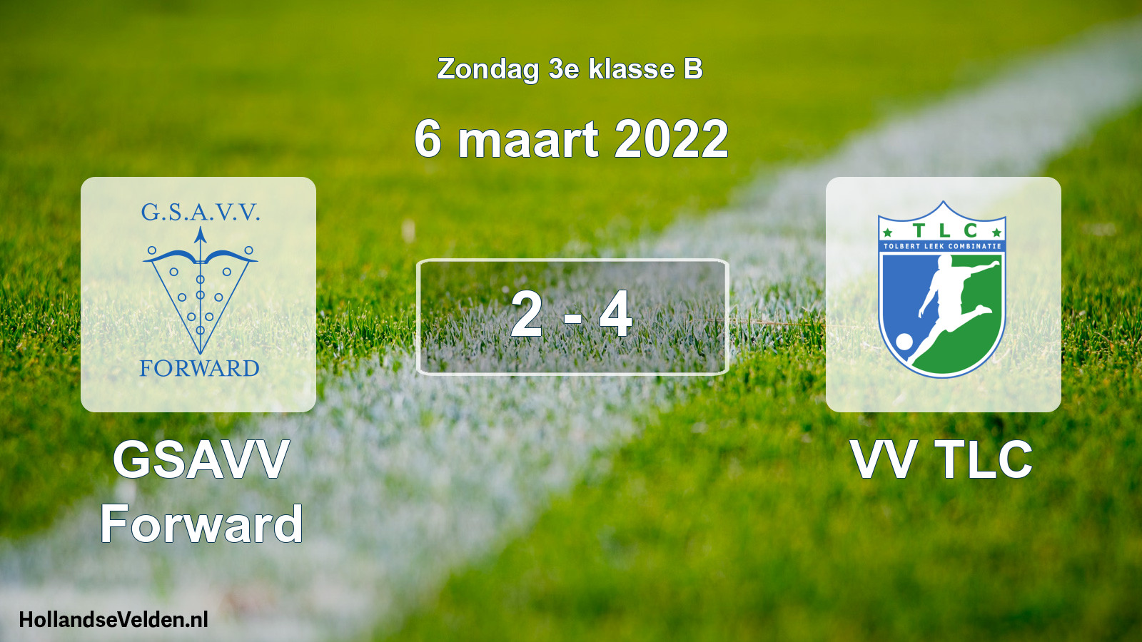 Total number of matches played: GSAVV Forward - VV TLC 2 - 4 (6 March 2022)