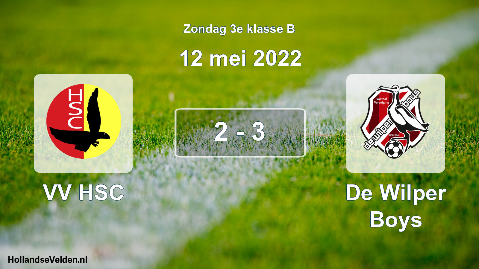 Total number of matches played: VV HSC - De Wilper Boys 2 - 3 (12 May 2022)
