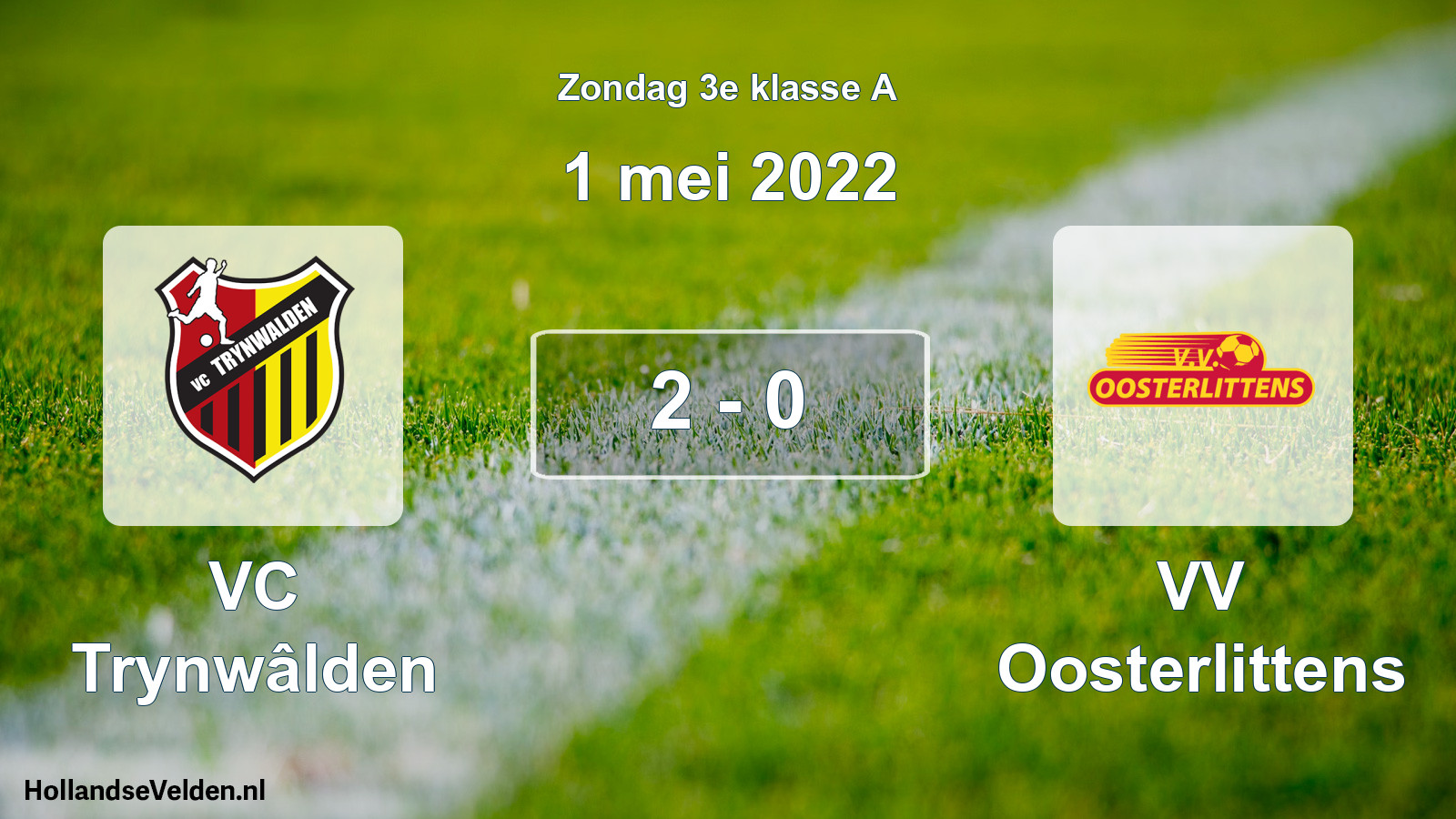 Total number of matches played: VC Trynwâlden - VV Oosterlittens 2 - 0 (1 May 2022)