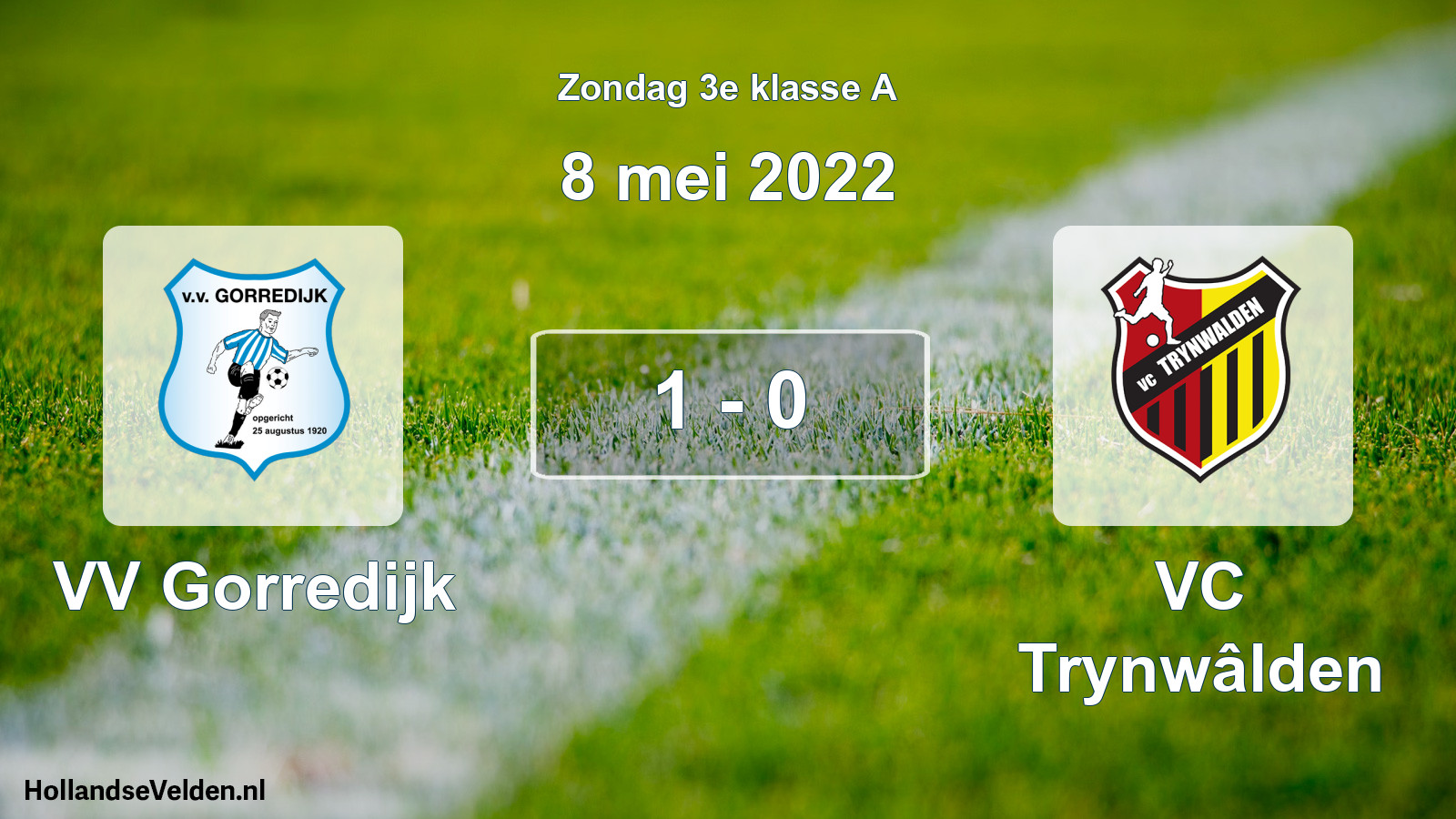 Total number of matches played: VV Gorredijk - VC Trynwâlden 1 - 0 (8 May 2022)