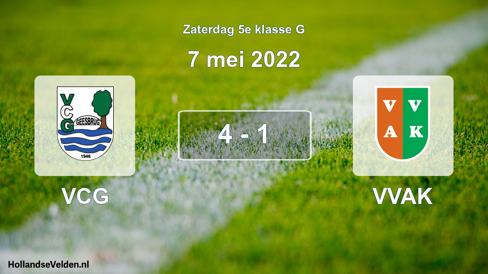 Total number of matches played: VCG - VVAK 4 - 1 (7 May 2022)