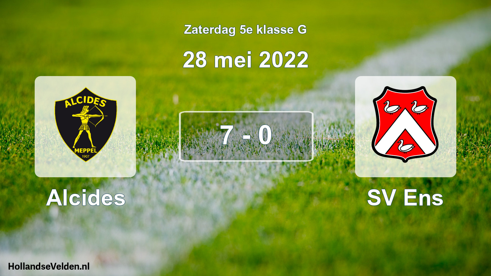 Total number of matches played: Alcides - SV Ens 7 - 0 (28 May 2022)